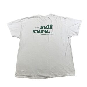 Mac Miller Swimming Self Care White Graphic Rap Merch Shirt Music Circles XL